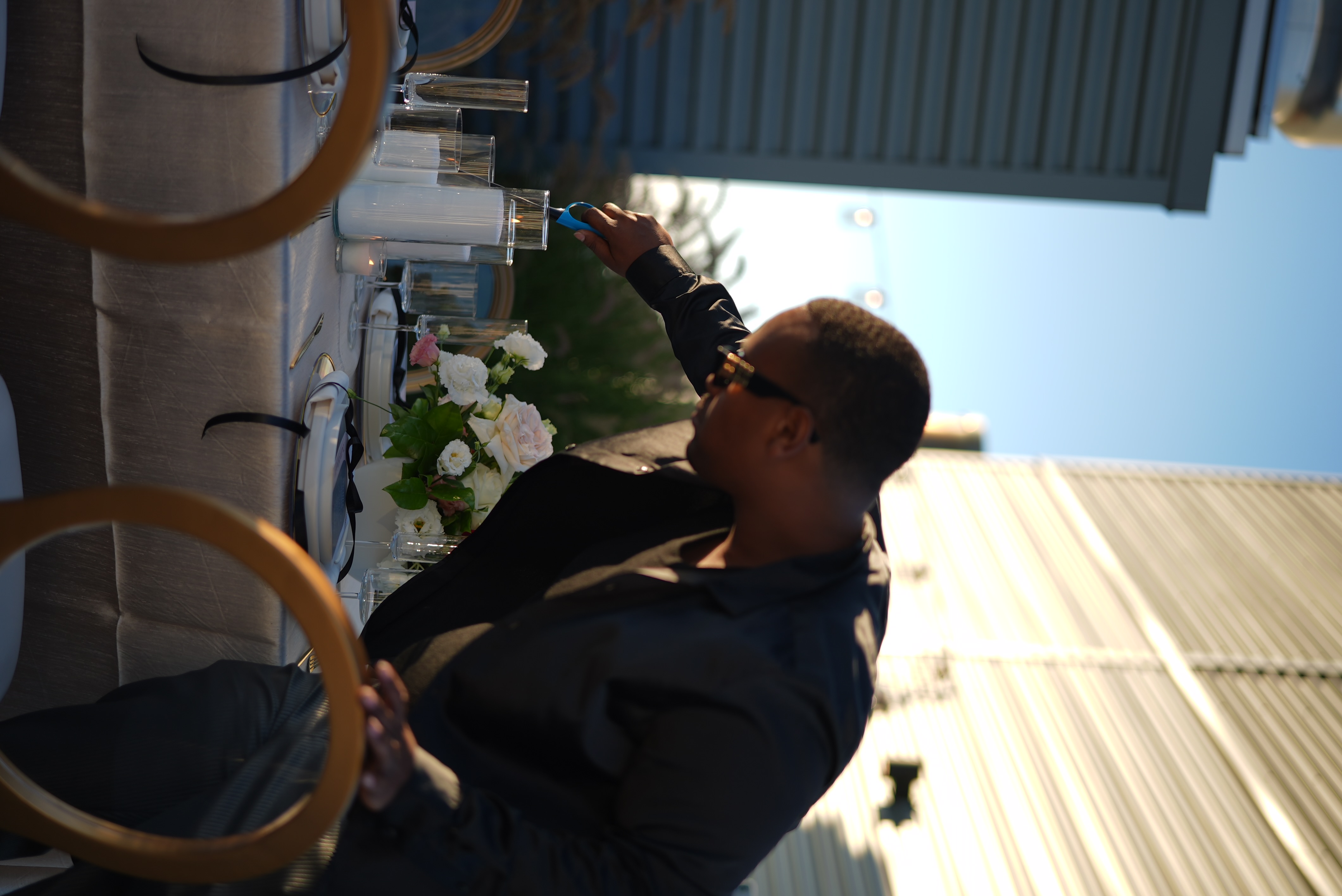 Behind the scenes event setup